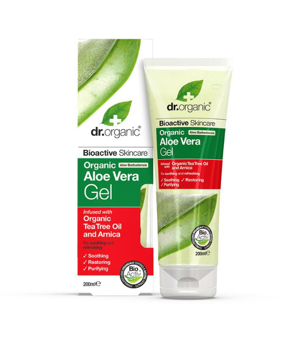 Dr Organic Aloe Vera Gel with Tea Tree/Arnica 200ml